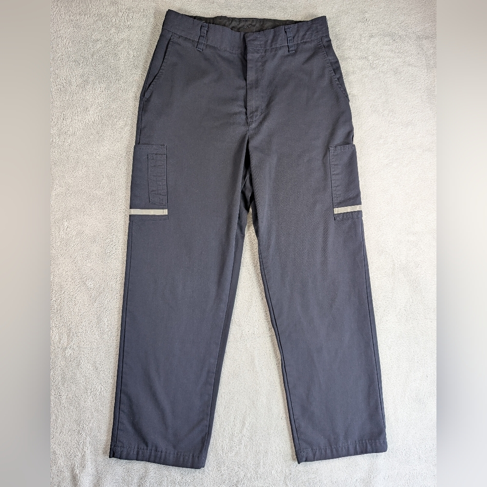 FedEx Stan Herman Size 34Rx32 Blue Reflective Stripe Pants New Imagine Authority